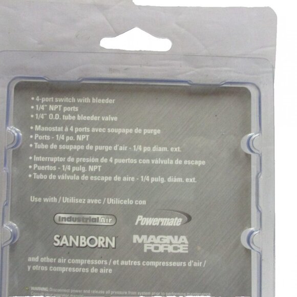 Powermate Pressure Switch, 105-135 psi, 4 Port 034-0226RP - Picture 3 of 3